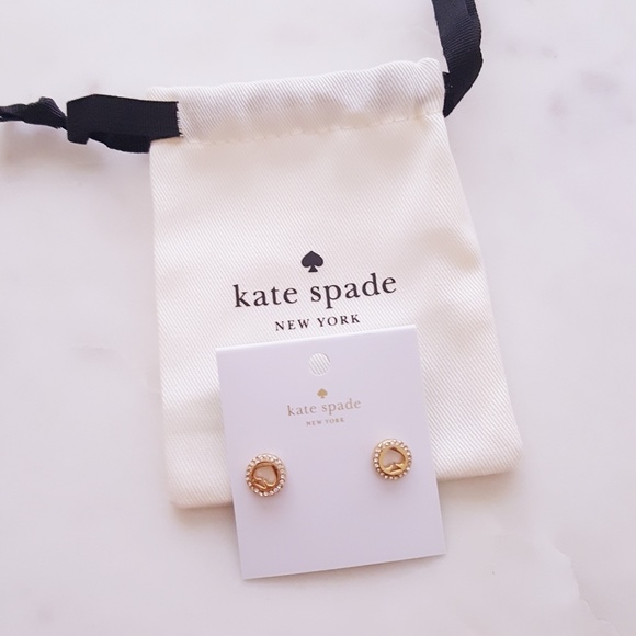 Kate Spade Spot the Spade Stud Earrings - Picture 2 of 4